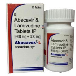 Abacavir 600 mg and Lamivudine 300 mg tablets - Indian Generic Medicines