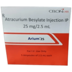 Buy Atracurium Besylate 25MG/2.5 mL Injection Online at Lowest Price