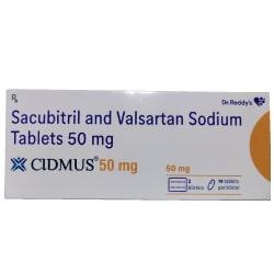 Buy Cidmus (Sacubitril + Valsartan) 50mg Tablet: Uses, Price