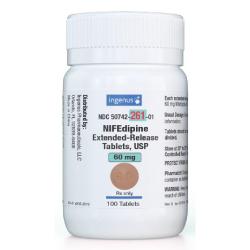 Nifedipine tablets 30 mg, 60 mg, & 90 mg