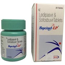 Hepcinat LP (Ledipasvir 90 mg+Sofosbuvir 400mg) Tablet Price