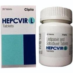 Hepcvir L (Ledipasvir 90 mg & Sofosbuvir 400mg) Tablet Price