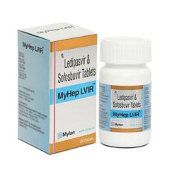 Myhep Lvir (Ledipasvir 90mg & Sofosbuvir 400mg) Tablet Price