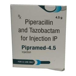 Buy Piperacillin/Tazobactam 4.5 mg Injection Online At Lowest Prices
