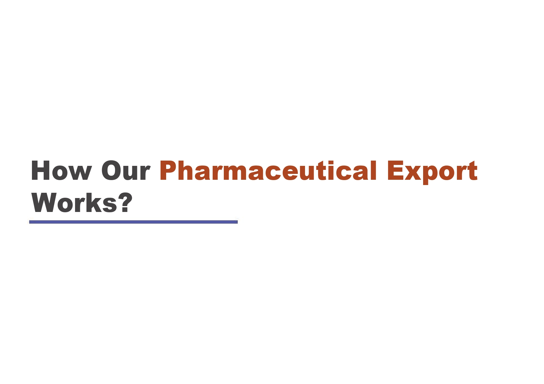 Pharmaceutical Exporter