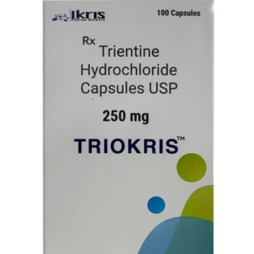 Trientine Capsules Triokris (Trientine 250 mg Capsules) | Supplier & Exporter from India
